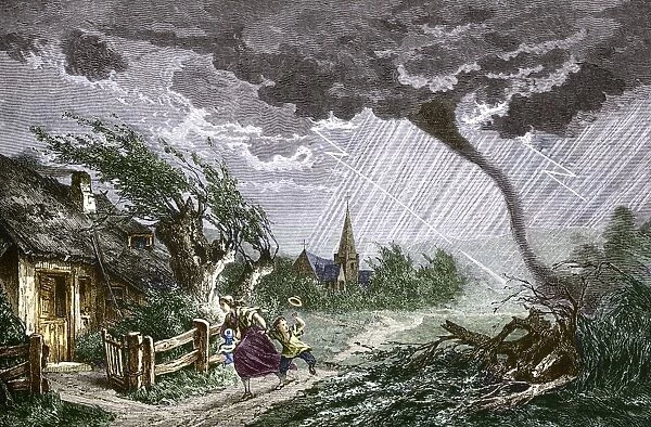 Tornado, historical artwork