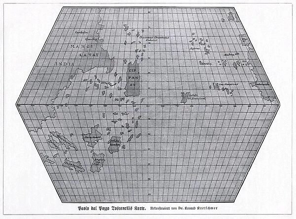Toscanellis world map, 1474