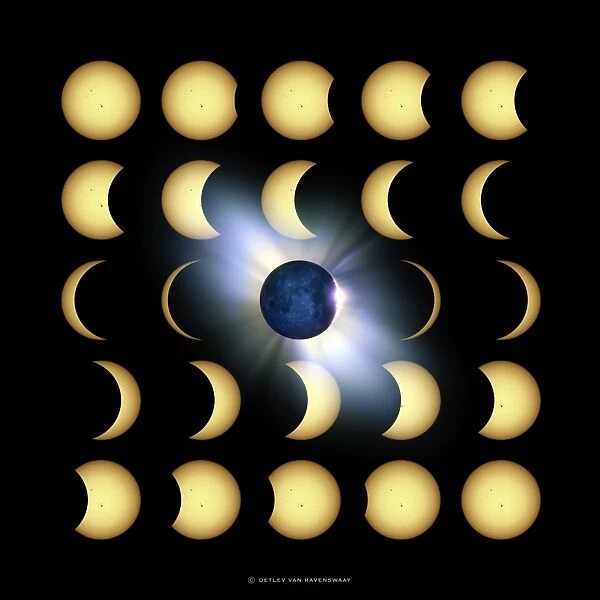 Total solar eclipse, artwork