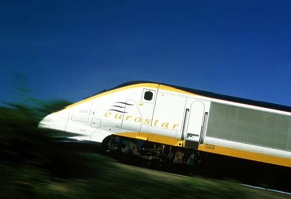 View of a Eurostar Channel Tunnel train
