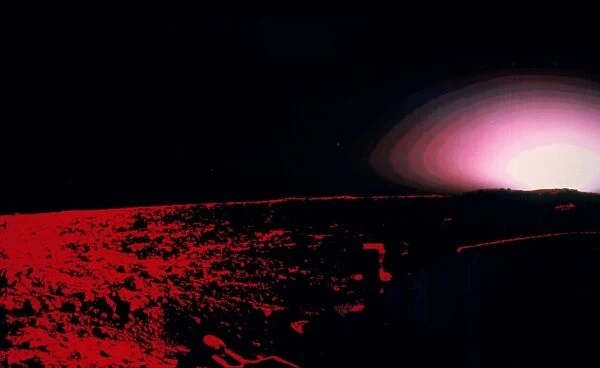 Viking 1 Lander photo of Martian sunset