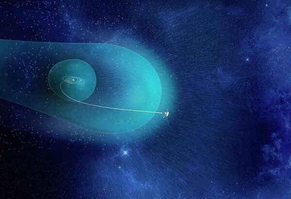 Voyager probe trajectory, artwork C018  /  0285