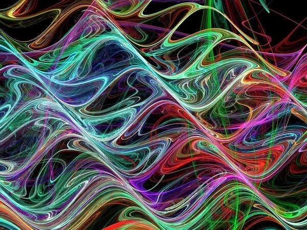 Waveforms, abstract artwork