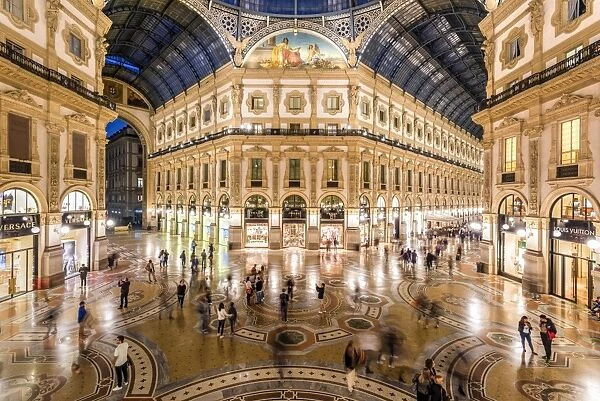 Galleria Vittorio Emanuele II shopping mall, Milan, Lombardy, Italy