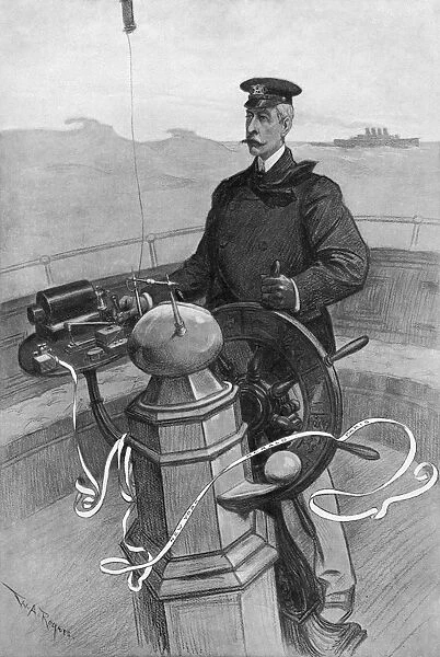 JAMES GORDON BENNETT, JR. (1841-1918). American editor. Illustration by W. A. Rogers