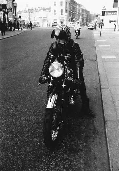 Rocker and bike in Brixton