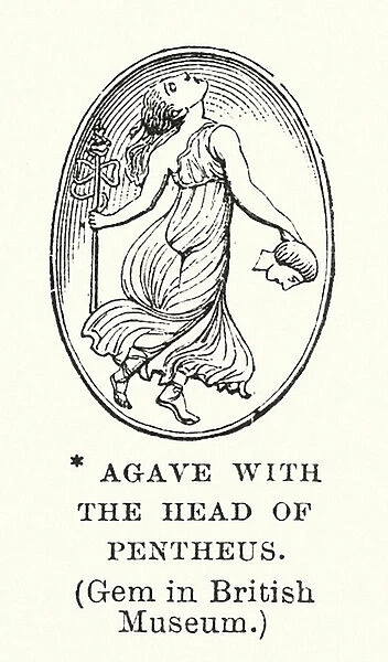Agave with the Head of Pentheus (engraving)