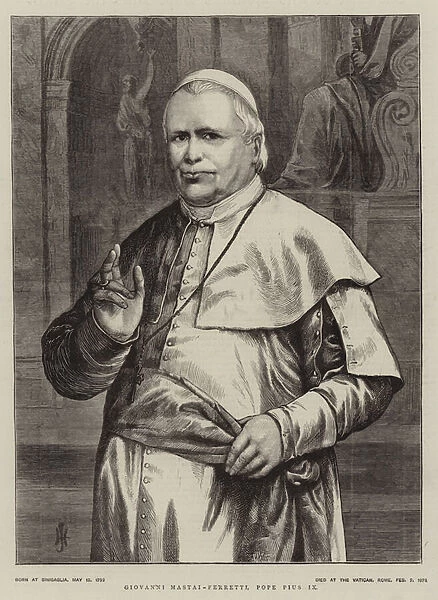 Giovanni Mastai-Ferretti, Pope Pius IX (engraving)