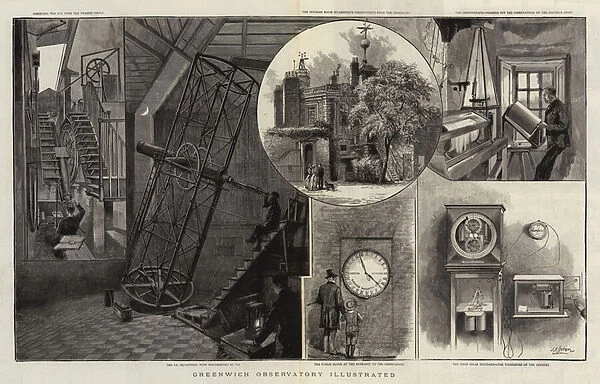 Greenwich Observatory Illustrated (engraving)