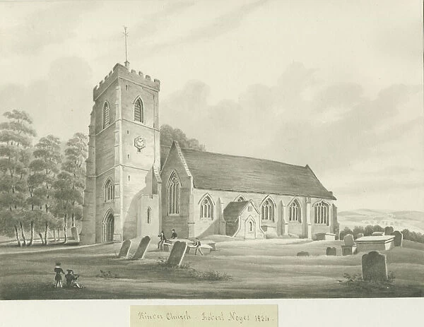 Kinver Church: sepia drawing, 1834 (drawing)