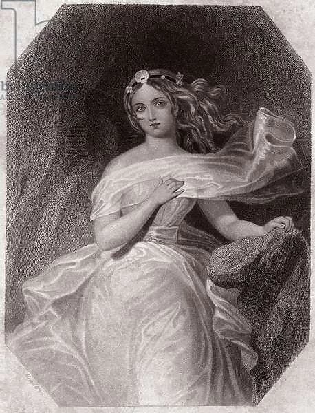 Miranda (The Tempest - La Tempete) in - 'Galerie des femmes de Shakespeare