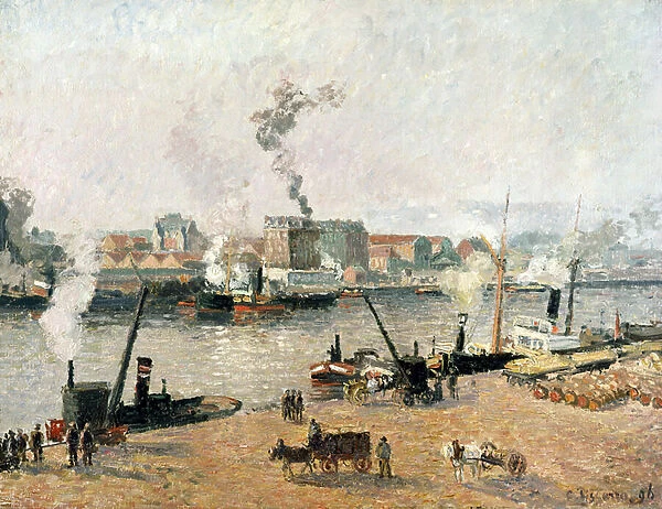 Misty Morning, Rouen, 1896 (oil on canvas)