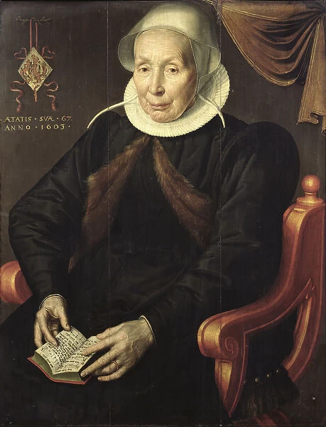 Portrait of an Elderly Woman, 1603 (oil on panel)