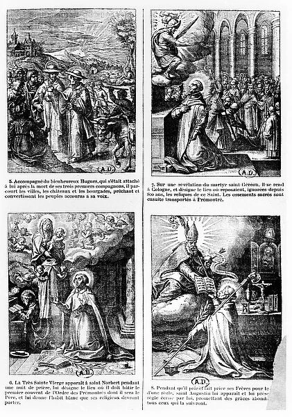 Scenes from the life of Saint Norbert, founder of the Premonstratensian order of canons