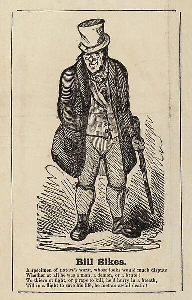 Bill Sikes from Oliver Twist (engraving)