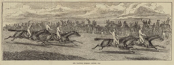 Sir Tatton Sykess Leger, 1846 (engraving)