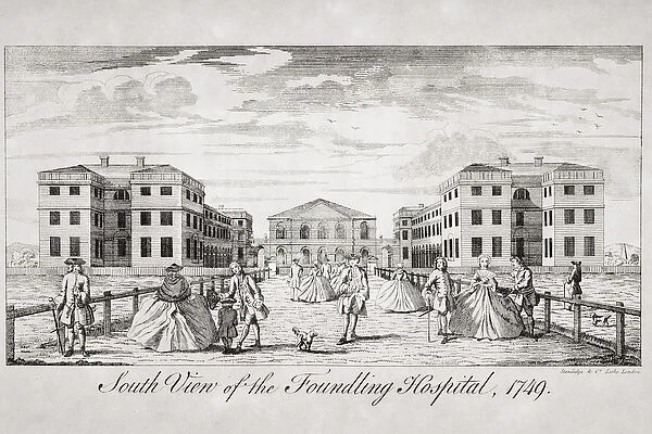 South view of the Foundling Hospital, London, 1749 (engraving)