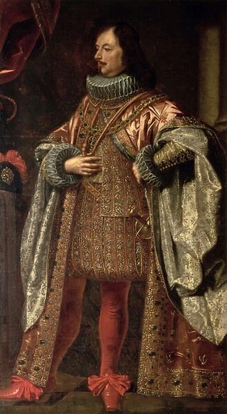 Vincenzo II Gonzaga, ruler of Mantua from 1587-1612, wearing a cloak of the Order of