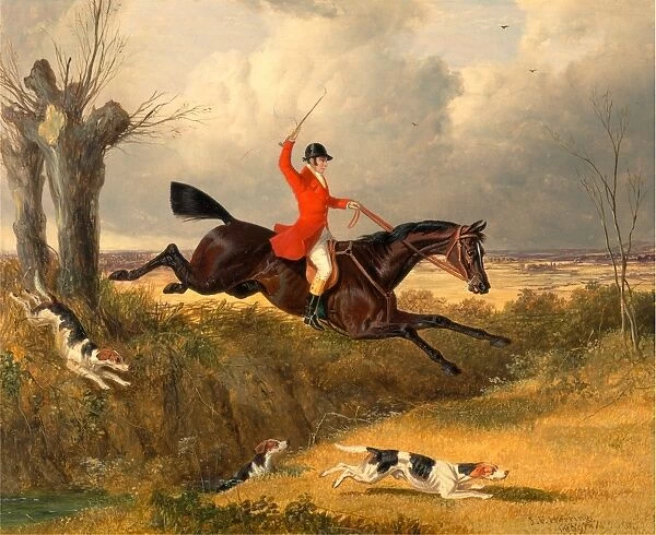 Foxhunting: Clearing a Ditch Signed and dated, lower right: J. F. Herring. | 1839