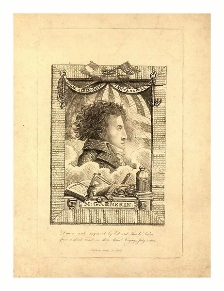 M. Garnerin drawn and engraved by Edward Hawke-Locker, from a sketch made on their