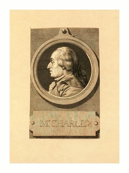 Mr. Charles, Head-and-shoulders profile portrait of French balloonist J. A. C. Charles