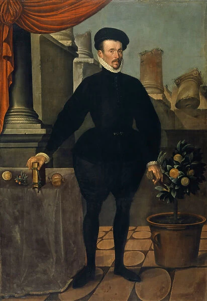 Portrait Felix Platter 1584 oil canvas 227 x 156 cm