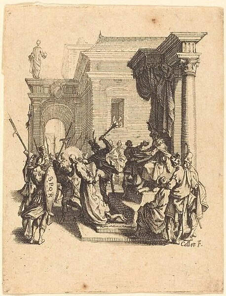 Christ Condemned to Death by Pilate, c. 1624  /  1625. Creator: Jacques Callot