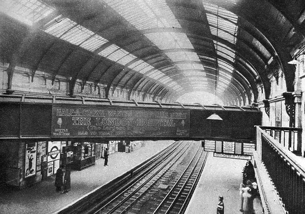 The course of the Westbourne Aqueduct over Sloane Square Station, London, 1926-1927