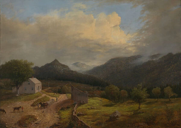 Tavern in New Boston, Vermont, 1855. Creator: James Hope