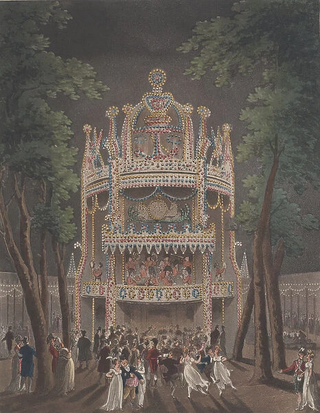 Vauxhall Garden, 1809. 1809. Creators: Thomas Rowlandson, J