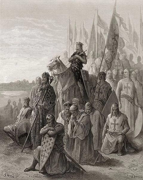 King Louis Ix Before Damietta During His First Crusade In 1249
