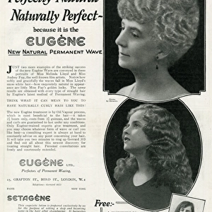 Advert for Eugene permanant hair waving 1923