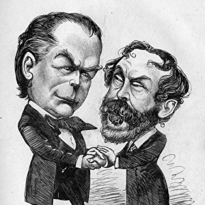 Caricatures, Bradlaugh and Labouchere, fellow-MPs