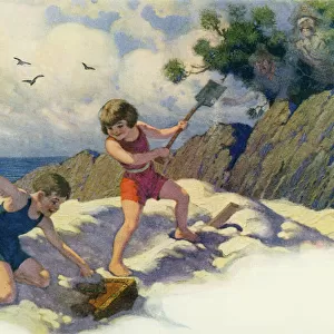 Children at play on a beach