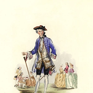 Costumes from the reign of George II, 1751