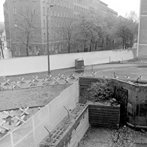 Depressing view of the Berlin Wall, Berlin, Germany
