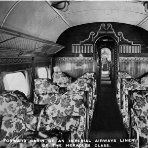 The forward passenger cabin of a Handley Page HP42