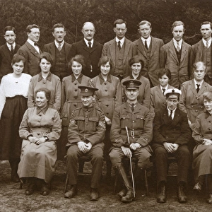 Group photo of RFC / RAF personnel, WW1