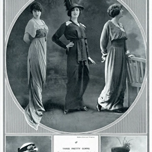 Latest evening, walking and morning clothing 1913