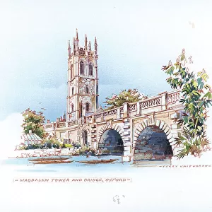 Magdalen Tower and Bridge, Oxford