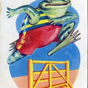 Old Maid card game - Freddie Frog Hurdling