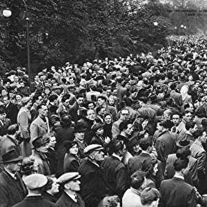 People queueing for the Fun Fair, Battersea Park
