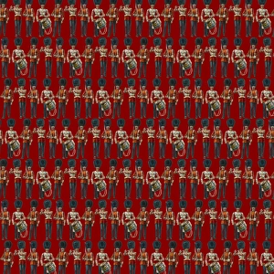 Repeating Pattern - guardsmen, red