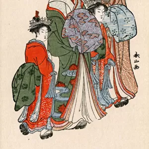 Reproduction of a Japanese woodblock print