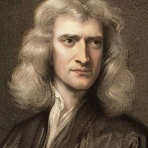 1689 Sir Isaac Newton portrait young