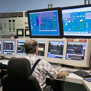 Control room, Fawley power station, UK