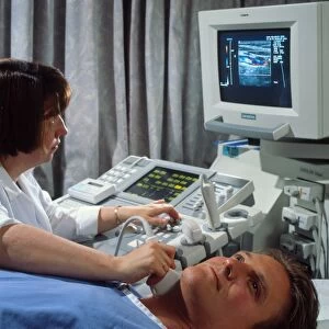 Doppler ultrasound scanning of carotid artery
