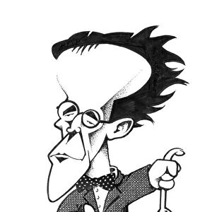 Erwin Schrodinger, caricature C013 / 7591