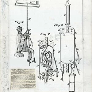 Fire escape patent, 1882 C024 / 3623