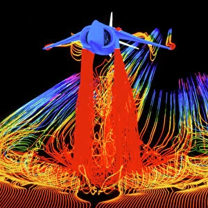 Flight simulation of a harrier jump-jet